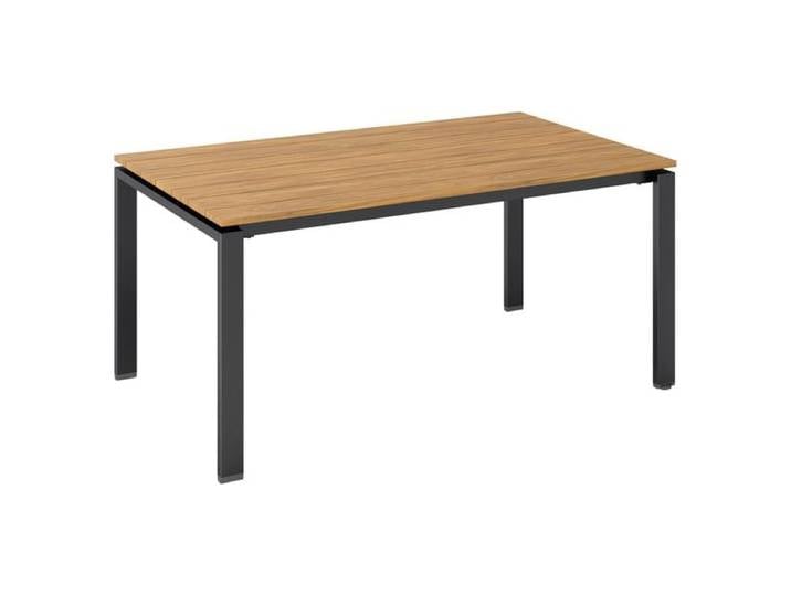 Kettler Float Gartentisch 160x95cm Aluminium/Teak Dunkelgrau