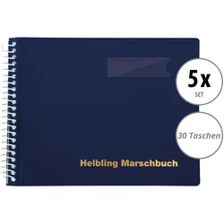 Helbling BMB30 Marschbuch blau 30 Taschen 5x Set