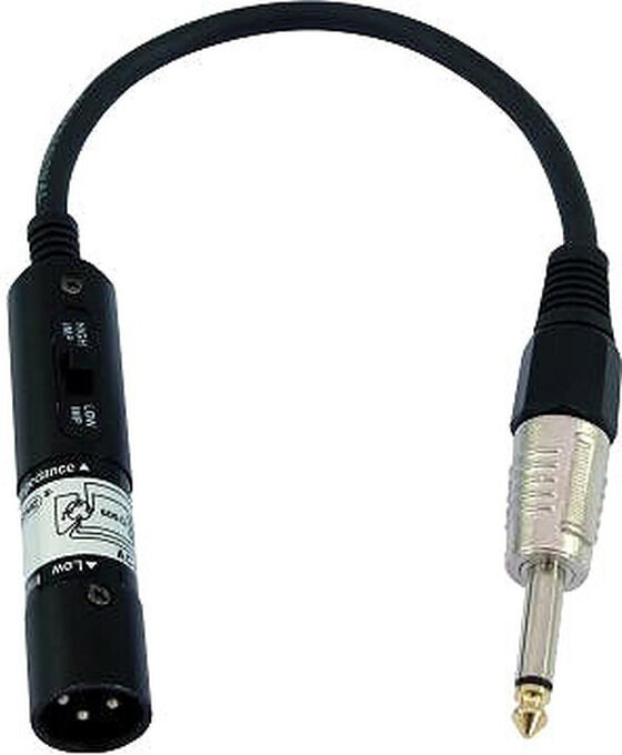 Omnitronic Adapterkabel Xlr(M)/klinke Mono 0,3m Sw