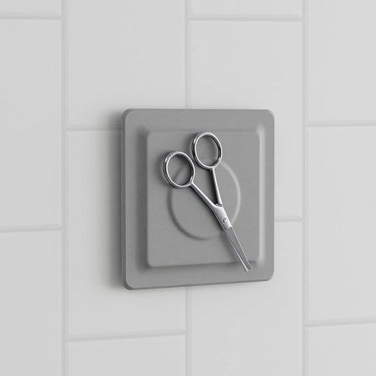 LOBUX Magnetische badkamerorganizer met zelfklevende bevestiging, lichtgrijs