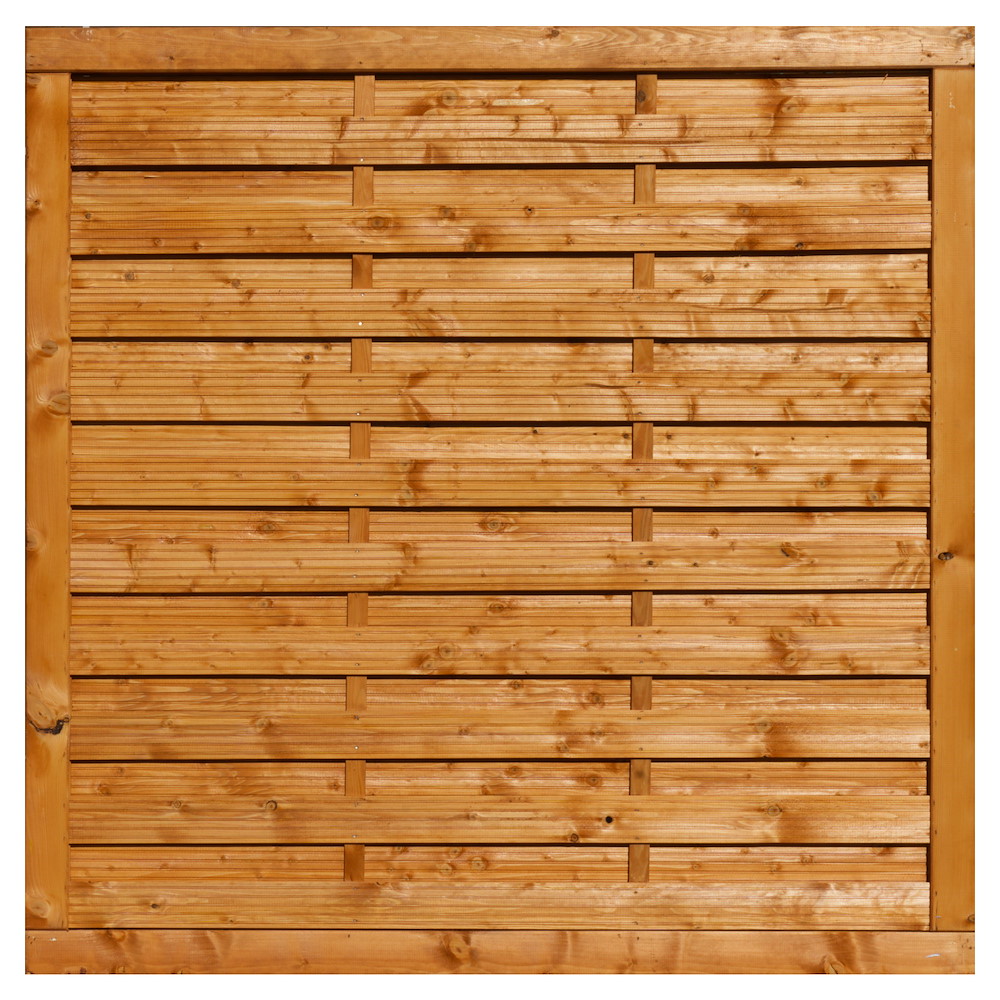 TETZNERJENT SUNLINE-Dichtzaun stabil 180 x 180cm, pinienfarbig las. 16971041