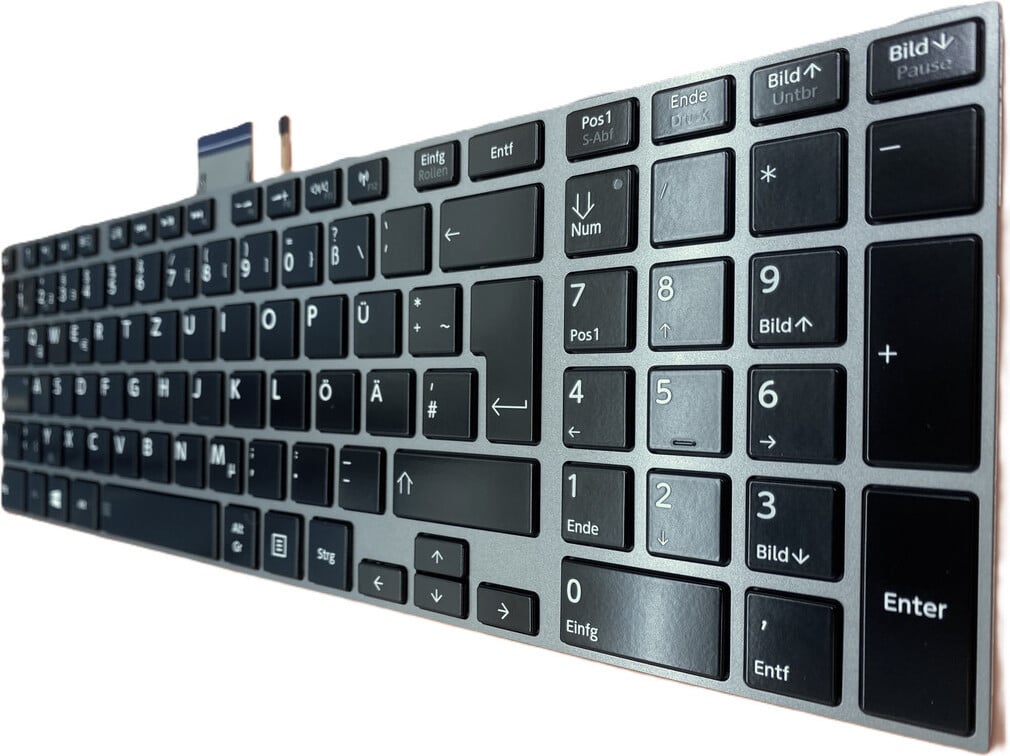 T-ProTek Duits toetsenbord compatibel met Toshiba Satellite L850-18D