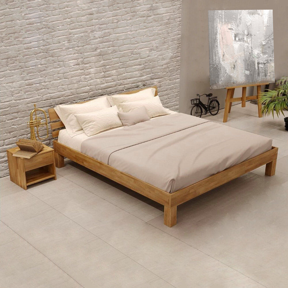 Fernleaf Rosalind Solid Wood Bed Oak Super King (6')
