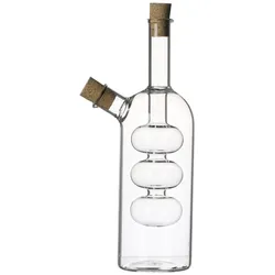 WDMT Öl- und Essigflasche aus Glas mit elegantem Blasendesign