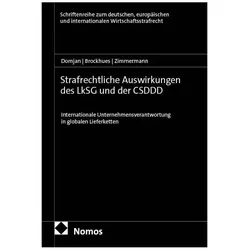StrafrechtlicheAuswirkungendesLkSGundderCSDDD, Fachbücher von Till Zimmermann, Julian Brockhues, Daniela Domjan