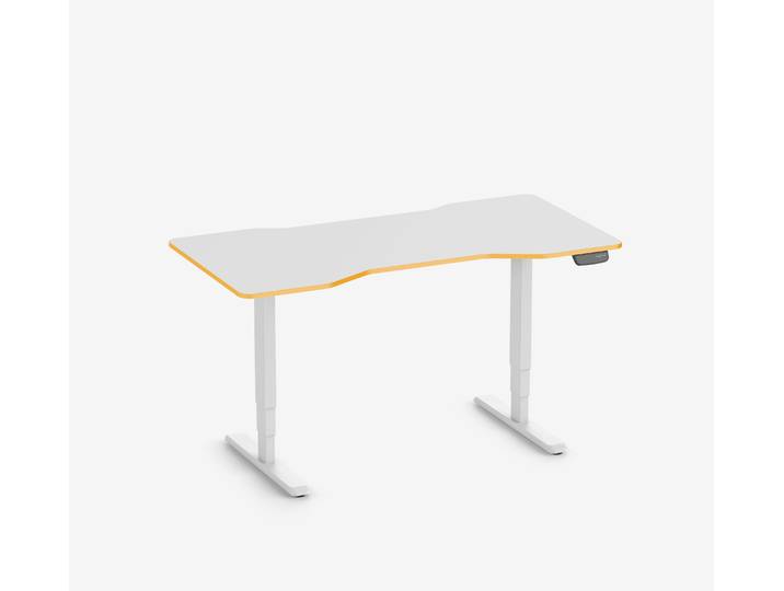 Primus Gamingschreibtisch Cockpit, Weiß Klassik Sundown 160x80
