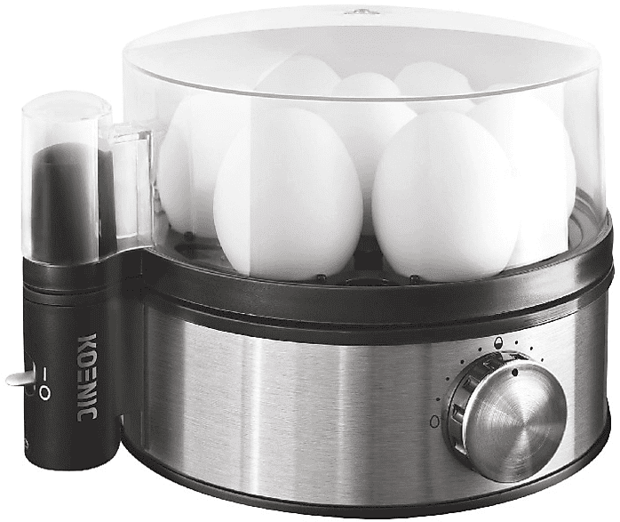 Cuece huevos - KOENIC KEB 350, Potencia 400W, Capacidad 7 huevos, Regulador electrónico de potencia