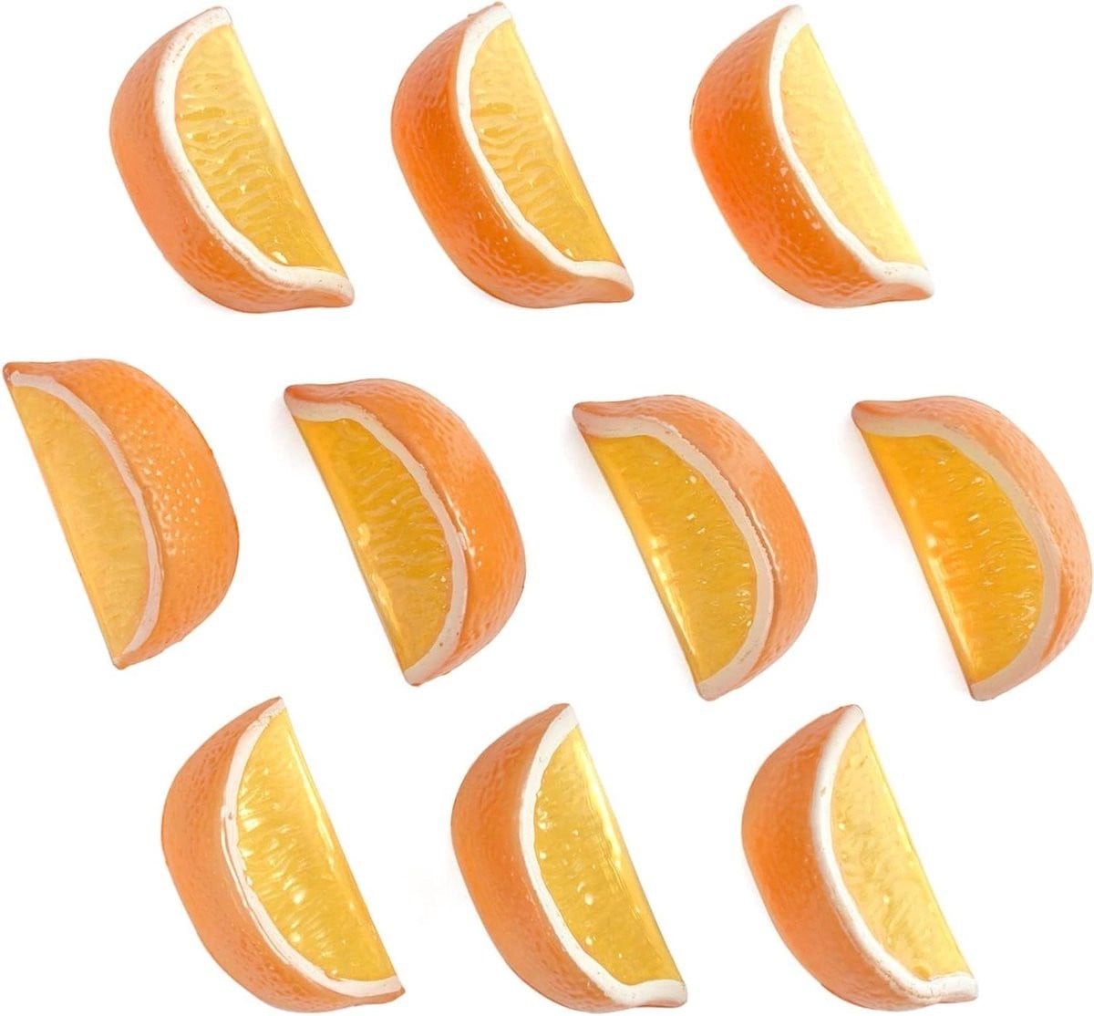 Kunstfruit Citroenblokjes Oranje - 10 stuks - Keuken Decoratie