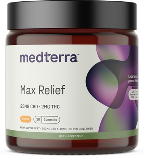 Medterra Max Relief CBD + THC Gummies
