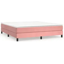 vidaXL Bettgestell Rosa 160x200 cm Samt