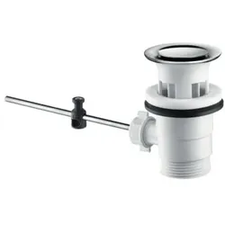 hansgrohe Ablaufventil Kunststoff 92168000 mit Edelstahl Blende