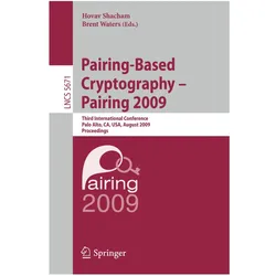 Pairing-Based Cryptography - Pairing 2009, Fachbücher von Brent Waters, Hovav Shacham