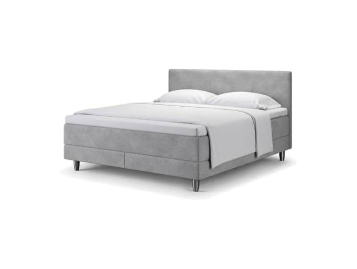 neo Boxspringbett mit Matratze & Kaltschaum-Topper – enjoy Breite in cm 80, Länge in cm 200, Farbe Grau