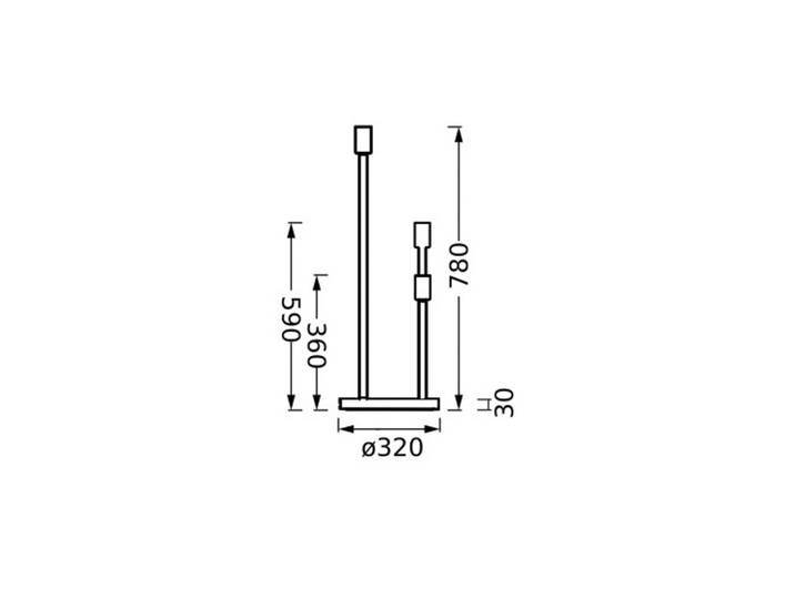 OSRAM Stehlampe DECOR STICK, creme / amber, für Wohn- / Esszimmer, Metall, Modern, Stehlampe
