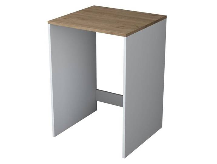 CALICOSY - Etagère pour machine à laver décor blanc et noyer H91 8 cm - JUNE - Bois foncé