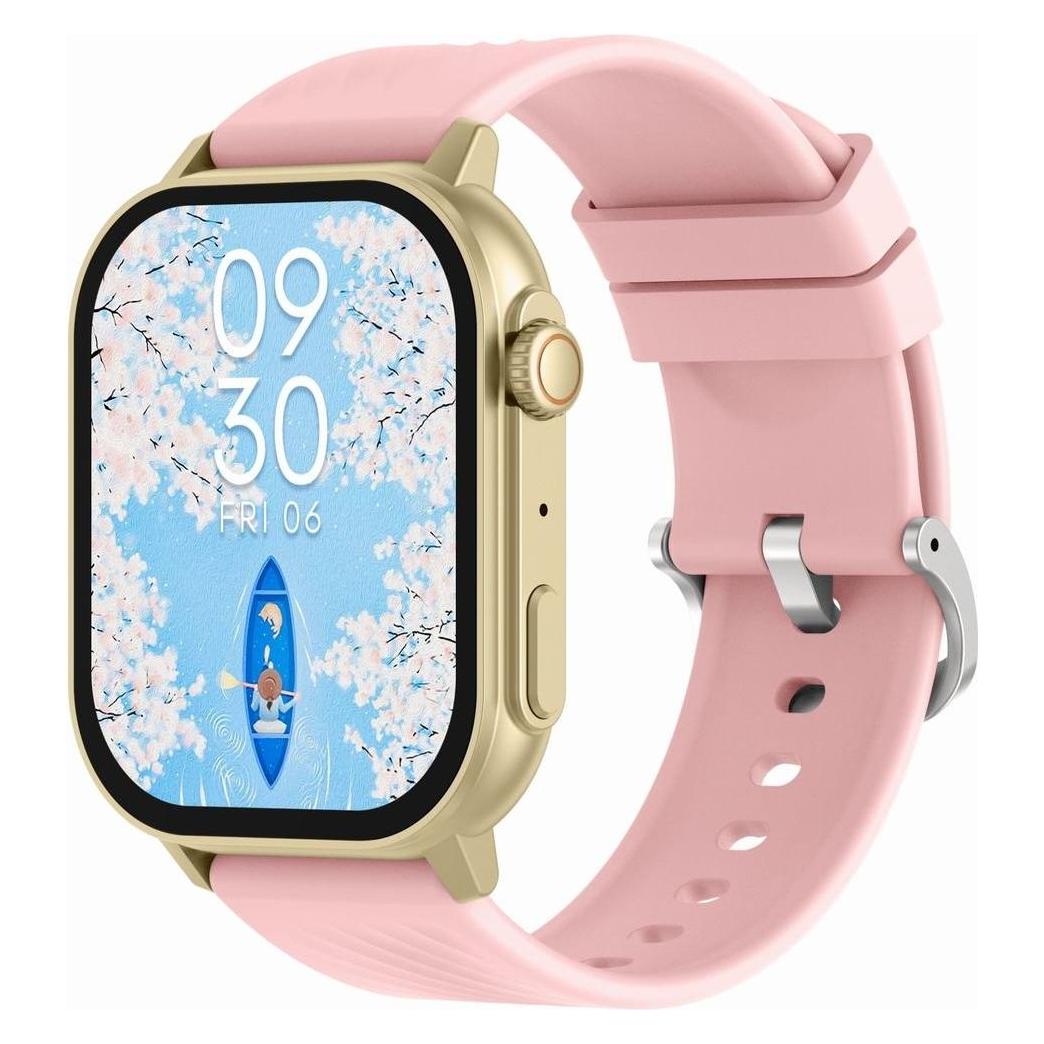 Gravity GT15-7 Smartwatch, rosafarbenes Silikonarmband + goldenes Armband (ohne SIM) (13755702)