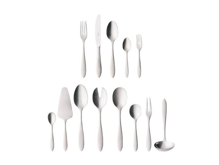 Besteck-Set VILLEROY & BOCH Tafelbesteck Arthur 68er Set silber , silber, 68, Essbesteck-Sets, Besteck-Set, Spülmaschinenfest
