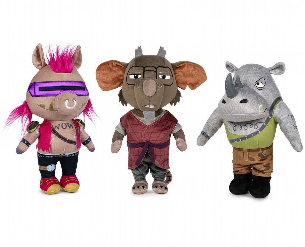 Play by Play Teenage Mutant Ninja Turtles Mutant Mayhem knuffelfiguren assortiment 24 stuks 28 cm