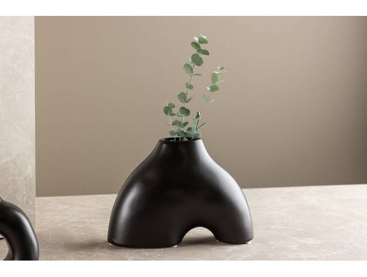 Vase Sorella 15 cm – Zeitlose Eleganz im Mini-Format - Schwarz - Luxusbetten24