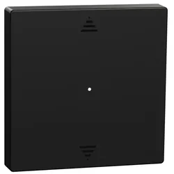 Merten System M, Kontrollwippe Jalousie Pfeile, schwarz matt, Aqua Plastic