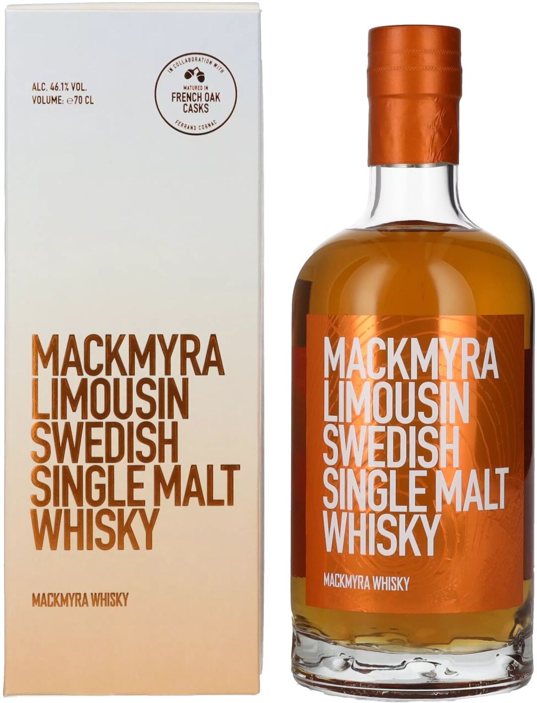 Mackmyra Whisky Mackmyra LIMOUSIN Swedish Single Malt Whisky 46,1% Vol. 0,7l in Geschenkbox