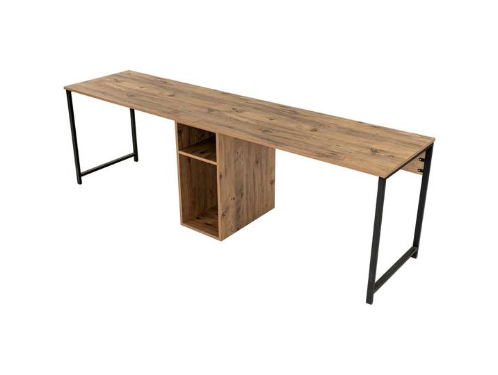 Schreibtisch Yemek Kiefer melaminbeschichteter Holzwerkstoff B 240 T 60 cm - Schreibtisch