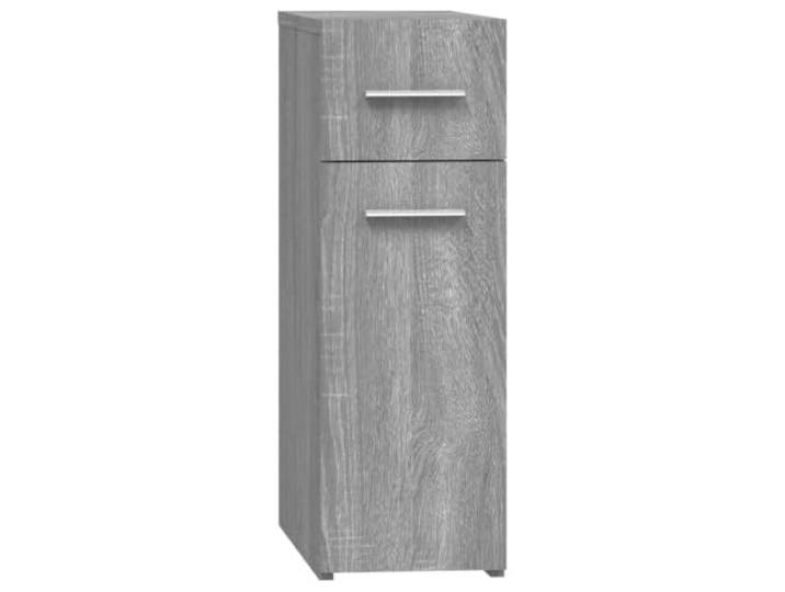 KUPTYERFG Apothekerschrank Grau Sonoma 20x45,5x60 cm Nischenschrank Kompakter Nischenschrank für Küche und Badezimmer, pflegeleichter Holzwerkstoff mit Wandhalterung für maximale Stabilität.
