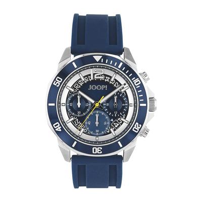 Chronograph JOOP, blau, Armbanduhren, Herren, Chronograph, Quarzuhr, Armbanduhr, Herrenuhr, Silikonarmband, analog, Jahr, Monat