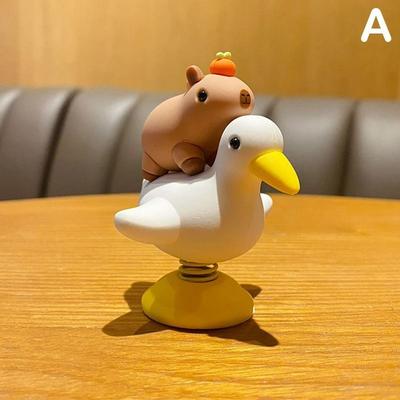 Uplift Essentials Creative Spring Loaded Shaking Head Capybara Ornament style A