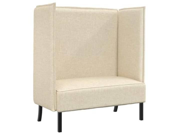 Makastle Hoher Rücken Sofa Couch 101cm Creme Stoff