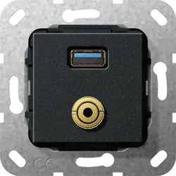 Gira UP Tragring USB A Klinke 568610