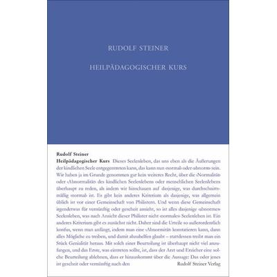 Heilpädagogischer Kurs, Gebundene Ausgabe von Rudolf Steiner, Rudolf Steiner, 978-3-7274-3172-2