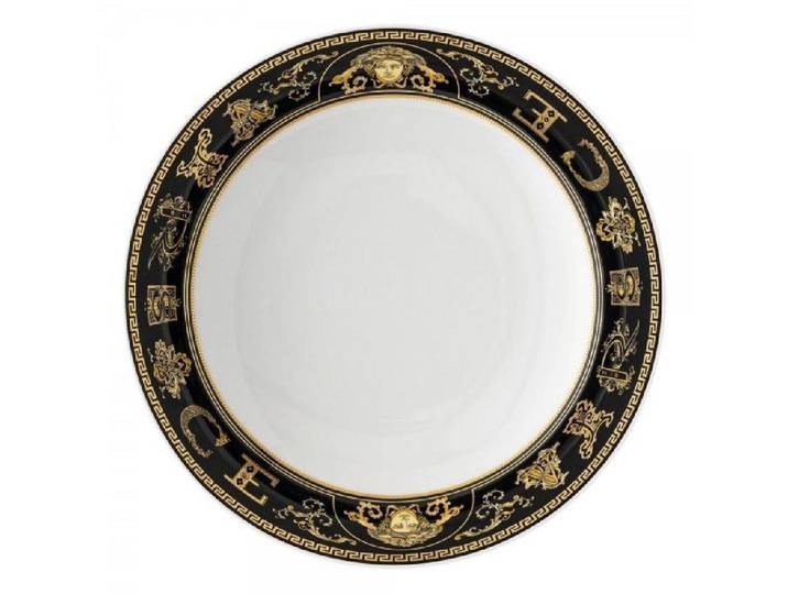 Versace Suppenteller by Rosenthal Suppenteller Virtus Gala Black (22cm)