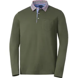 Franco Bettoni Herren Poloshirt mit Hemdkragen langarm