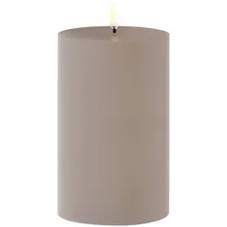 Uyuni Outdoor LED Stumpenkerze 8,4 x 15cm sandstone