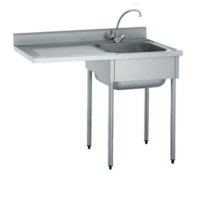 Tournus Ausstattung Plonge inox Geschirrspüler Einbau 1 Becken Abtropfbecken links ohne Hahn l. 500 mm Tournus - 503605