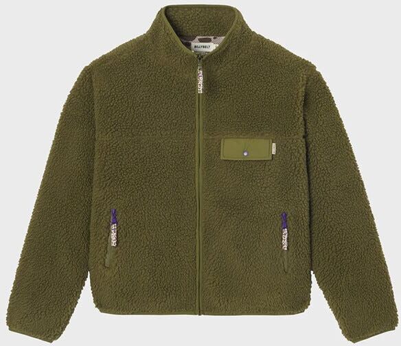 Billybelt Ladies Full Zip Sherpa Fleece Olive