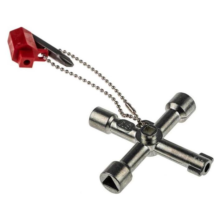 RS PRO RS Universal Cabinet Cross Wrench Key (8417005)