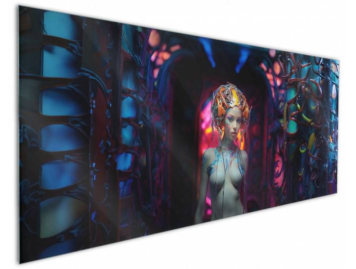 Wallario Küchenrückwand Göttin der Zukunft, (1-tlg)