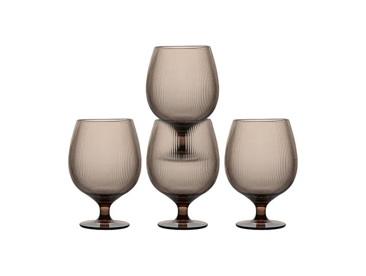 Sagaform Verre à bière Billi 50 cl lot de 4 Marron