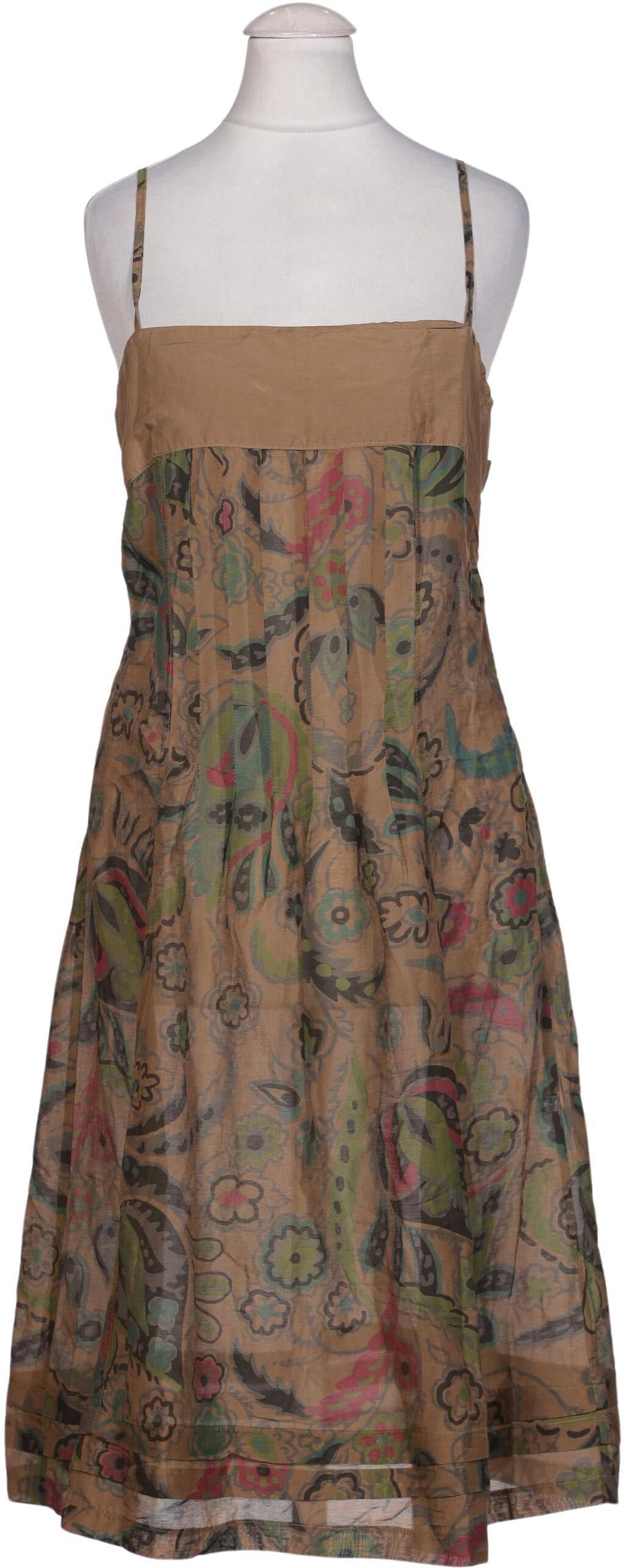 Tandem Damen Kleid, Mehrfarbig, Gr. EU 34 (IT 40), Seide / Baumwolle - Second Hand