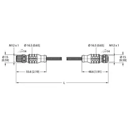 Turck PROFIBUS-Leitung RSSW RKSW 456-4M