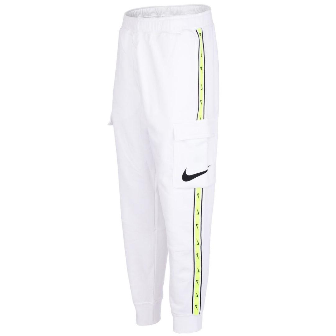 Nike getapete benen witte joggingbroek