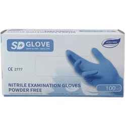 Blaue Nitrilhandschuhe, 100er-Packung, Größe L