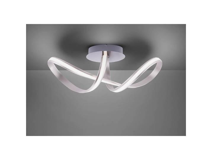 Plafonnier LED Q-Emilia 25 x 25 x 64cm Argenté Matériau principal : acrylique & aluminium, brossé Matériau secondaire : fer, brossé LED