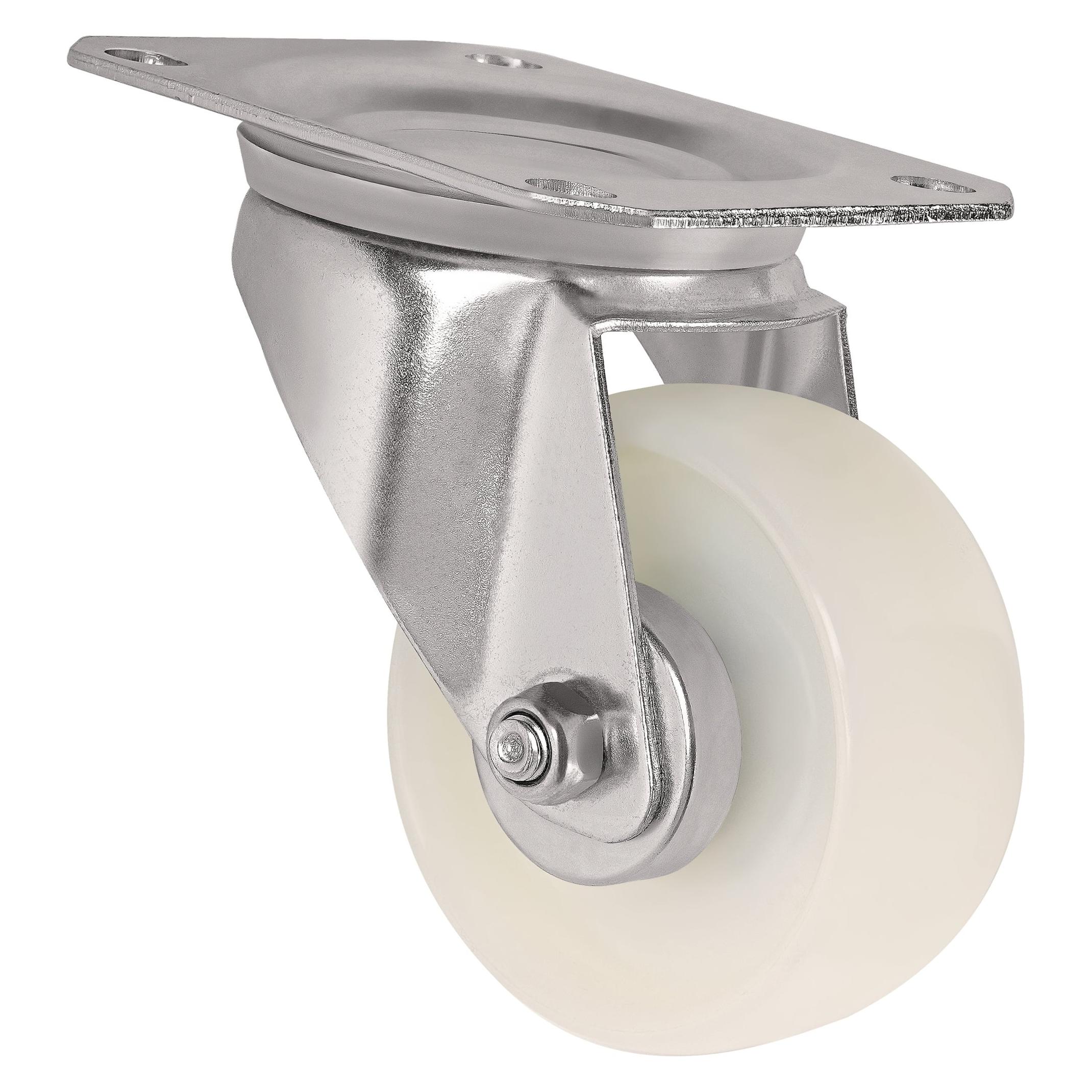 Tecwerk Lenkrolle Rad-Ø 80 mm Tragfähigkeit 130 kg Polyamid Platte L105xB80 mm (2000276022)