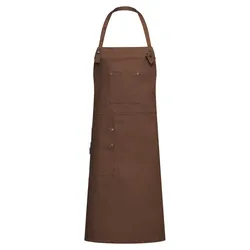 Latzschürze Canvas "4049" - braun