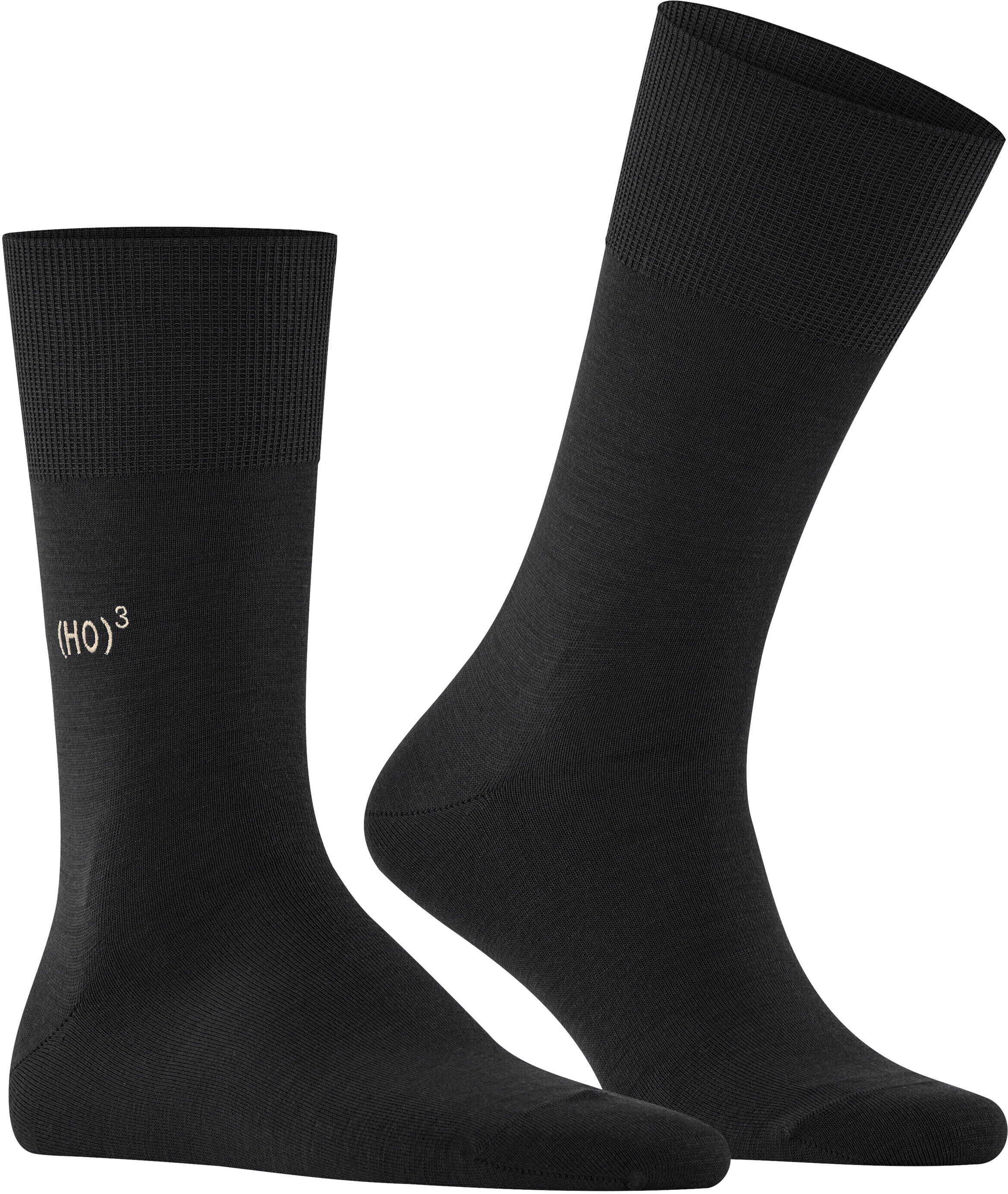Socken FALKE "Airport X-Mas Calculation", Herren, Gr. 43-44, schwarz (schwarz (3000)), Obermaterial: 60% Schurwolle WV. 23% Baumwolle CO. 15% Polyamid PA. 2% Elasthan EL., glatt, Socken Socken