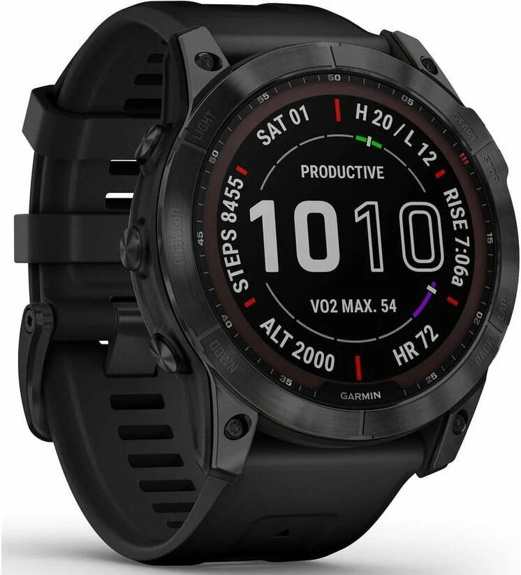 Garmin Fēnix 7X Sapphire Solar HRM – GPS Multisport Watch – Black