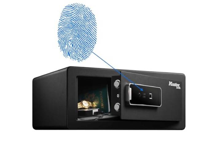 Master Lock LX110BEURHRO Biometrische Veiligheidskluis voor kostbaarheden, Zwart, 19,5 x 43 x 37 cm